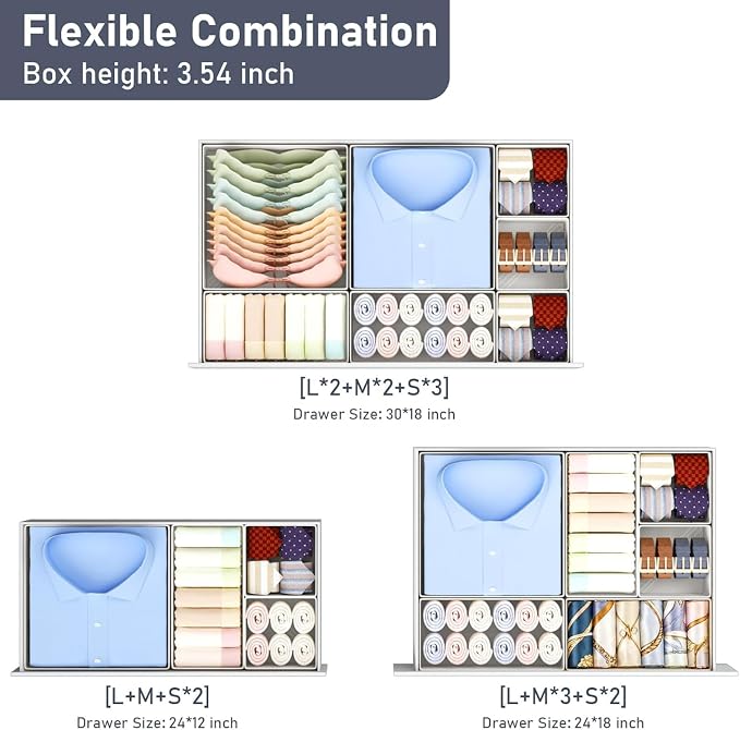 DIMJ Drawer Organizer Clothes Storage - Image 4