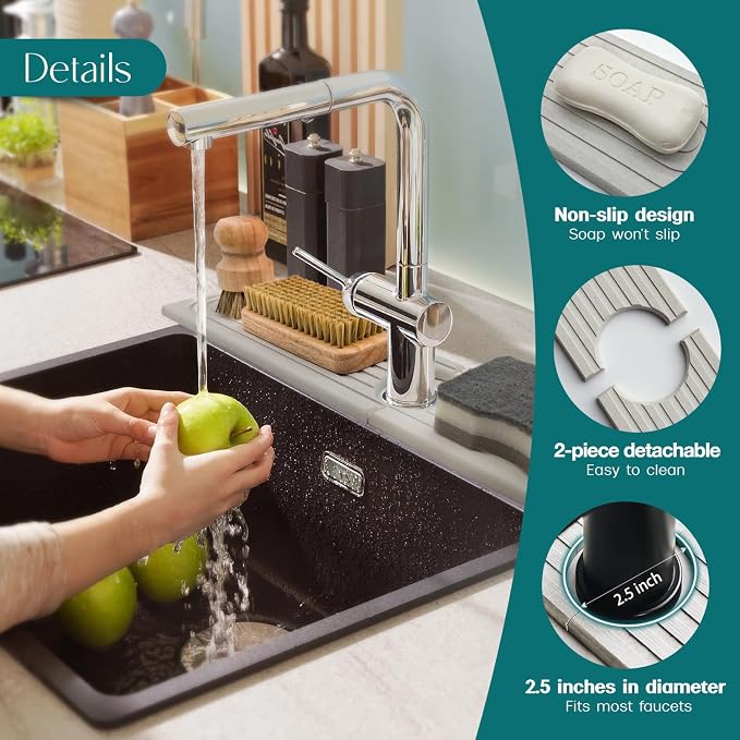 Large Faucet Mat for Kitchen Sink - Image 8