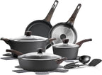SENSARTE Pots and Pans Set Non stick, Non toxic Healthy Induction Cookware Sets by SENSARTE