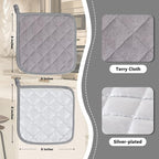 Joyhalo 4 Pack Pot Holders for Kitchen, Cotton Oven Holder - Image 2