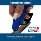ACCUSHARP Knife Sharpener, Portable and Easy to Use, Hones and Sharpens Cleavers - Image 6