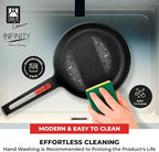 BRA COOKWARE Infinity Nonstick Frying Pan | 9.5-Inch Cast Aluminum Skillet | - Image 7