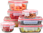 Pyrex Freshlock Glass Food Storage Containers Set, Airtight & Leakproof Plastic by Pyrex