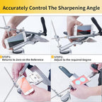 CWOVRS Knife Sharpening System, RX-008 Professional Knife Sharpener, 360° Flip - Image 5