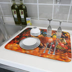 Fall Harvest Pumpkin Dish Drying Mat - Image 6