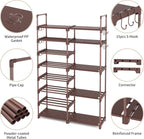 ROJASOP Shoe Rack Organizer, 8-Tier Metal Shoe Rack - Image 5