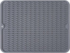 Silicone Dish Drying Mat, Non-Slip Easy Clean Sink Mat Large Heat-resistant by MODENGKONGJIAN