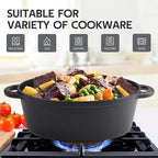5.5 Quart Oval Cast Iron Dutch Oven Pot - Image 6