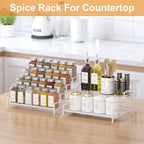 RUILALIFE 4-Tier-Spice-Rack-Organizer-for-Cabinet, Adjustable Depth Spice - Image 5