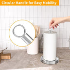 Paper Towel Holder Countertop, Stainless Steel, Weighted Base, Paper Towel - Image 2