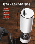 TOMEEM Upgraded Larger Capacity Electric Salt and Pepper Grinder Set - Image 3