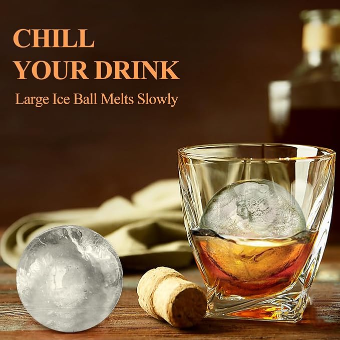 Round Ice Cube Trays for Freezer, 1.8 INCH x 8, Ice Ball Maker Mold | Round Ice - Image 5