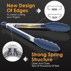 HOTEC Premium Stainless Steel Locking Kitchen Tongs - Image 7