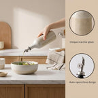 Olive Oil Dispenser Bottle for Kitchen, 23 Oz Ceramic Oil Dispenser - Image 3