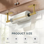 FORIOUS Paper Towel Holder Under Cabinet, One Hand Operable - Image 6