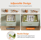 Lifewit Utensil Organizer for Kitchen Drawers, Expandable Cooking Utensil Tray - Image 4