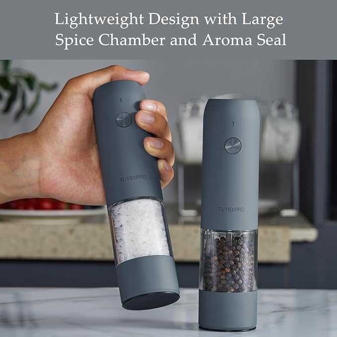 TLYSXPRO Electric Salt and Pepper Grinder Set - Image 4
