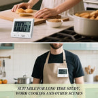 Large LCD Display Kitchen Timer -Magnetic Digital Timers, Loud Alarm, Memory - Image 3