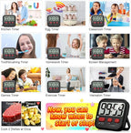 Antonki 2 Pack Digital Timer for Kids, Magnetic Countdown Kitchen Timers for - Image 7