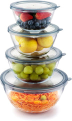 Cuiselect 4pc Glass Mixing Bowls by Cuiselect