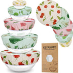 5-Size Reusable Beeswax Bowl Covers by Revahope
