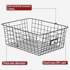8 Set, Extra Large Wire Baskets - Image 7