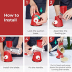 X Home Rotary Cheese Grater for Kitchen, Shredder - Image 6