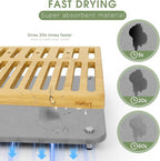 Sofort Stone Drying Mat for Kitchen Counter, Quick Dry Ultra Absorbent Dish - Image 3