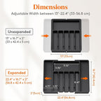 Lifewit Silverware Drawer Organizer, Expandable Utensil Tray - Image 3