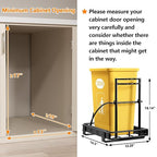 ANASTA Single Pull Out Trash Can Under Cabinet 7-13 Gal, Heavy Duty Under Sink - Image 3