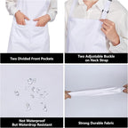 Jubatus 12 Pack 100% Cotton Aprons Bulk - Image 5