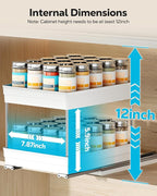 Nieifi Spice Organization for Cabinet-Vertical Spice Rack Pull Out-Spice Rack - Image 3