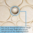 HULISEN 3.5 inch Biscuit Cutter, Stainless Steel Round Cookies Cutter - Image 5