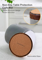 Nucookery 360°Rotating Utensil Holder, 7.2" Large Utensil Crock, Farmhouse - Image 5