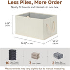 StorageWorks Storage Baskets for Shelves, Fabric Storage Bins, Closet - Image 3