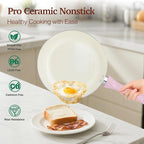 M MELENTA Pots and Pans Set Non Stick, 11-Piece Induction Cookware, Non Toxic - Image 3