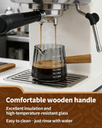 2 Pack Espresso Measuring Cup, 6oz Borosilicate Glass Espresso Cups - Image 3