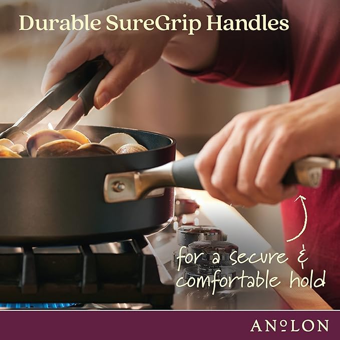 Anolon Advanced Home Hard Anodized Nonstick Wide Stockpot - Image 6