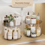 LAMU 2Pack 2 Tier Lazy Susan Organizer 12 inch Large Lazy Susan Turntable - Image 4