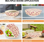 Reusable Bowl Covers for Bread Proofing（2 Large）- Cotton Beeswax Bowl Covers - Image 5