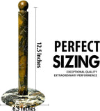 Handmade Black and Gold Marble Paper Towel Holder – Luxury Countertop Stand - Image 5