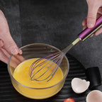 Berglander Rainbow Whisk Pack of 3 Stainless Steel 8", Titianium Plating - Image 7