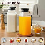 2 Pack 2 Liter/68 oz Square Glass Pitcher - Image 3