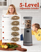 Electric Salt and Pepper Grinder Set - Image 2