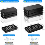 PHINOX Ice Cube Tray with Lid and Bin, 3 Pack Plastic Ice Cube Tray Molds - Image 6