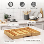 Lifewit Utensil Organizer for Kitchen Drawer, Expandable Cooking Utensil Tray - Image 7