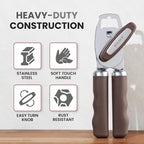 Zulay Kitchen Heavy Duty Stainless Steel Can Opener Manual - Image 3