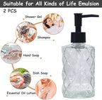 Crystal Clear Glass Soap Dispenser - Image 4