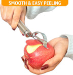 Potato Peeler Stainless Steel, Curved Multifunctional Vegetable Peeler - Image 5