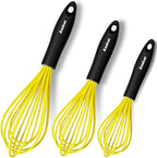 Anaeat Silicone Whisk, Thick Stainless Steel Wire Inner Heat Resistant by Anaeat